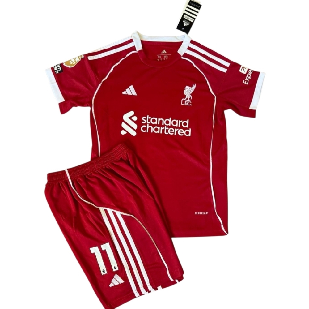 Liverpool Mohamed Salah Set for Kids 2025/26 Home - Picture 2 of 6